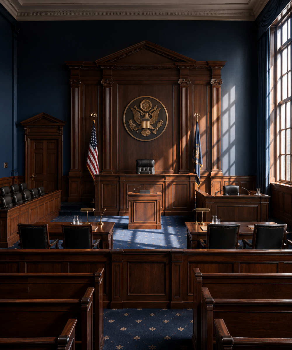 Federal courthouse and government architecture tied to federal criminal defense advocacy
